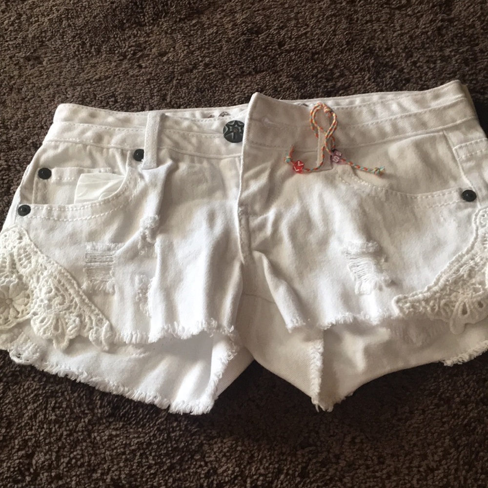Denim shorts